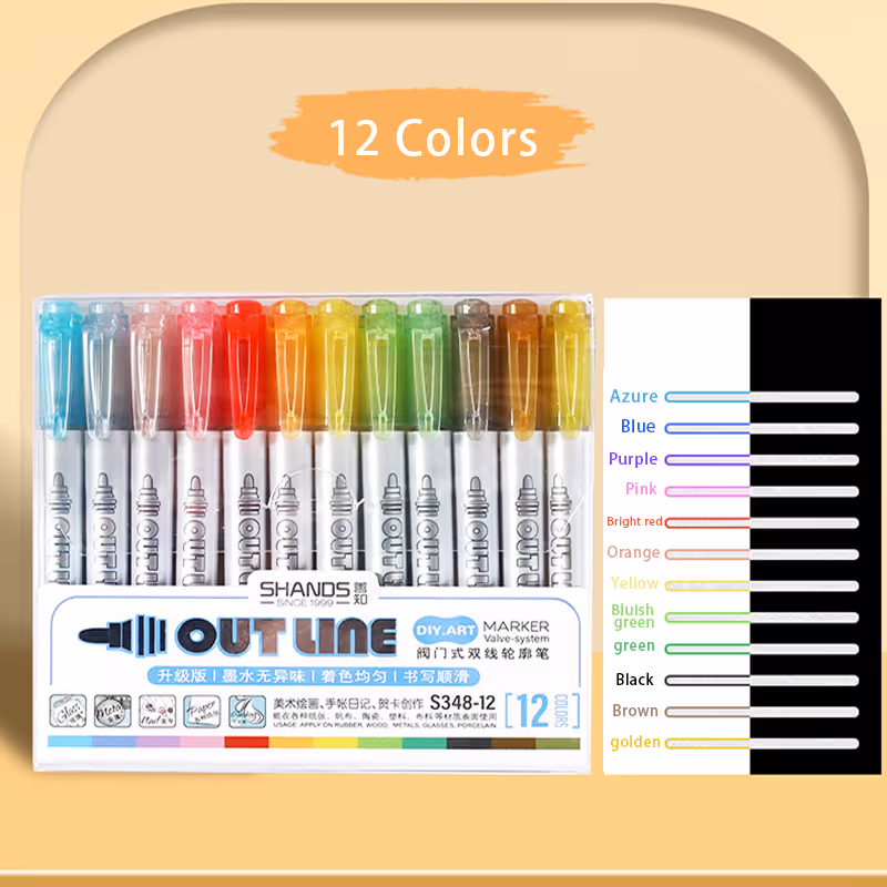 SparkleCrafts&trade; Outline Markers
