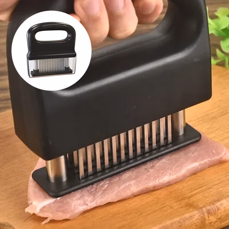 Meat Tenderizer with 48 Stainless Steel Blades